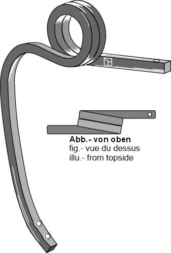 Double coil spring, right