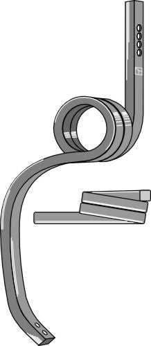 Track eradicator tine