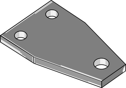 Plate 165x15x100
