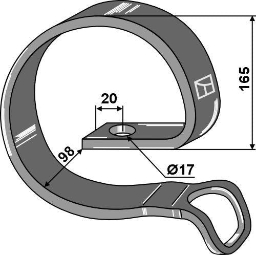 Reinforcing spring - Powder coated