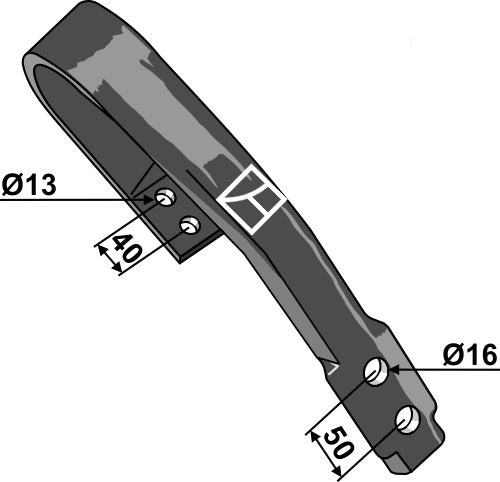 Holding shackle - left model