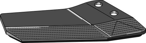 Replacement wings - hard metal faced - back side - right