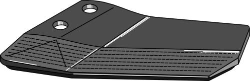 Replacement wings - hard metal faced - back side - left