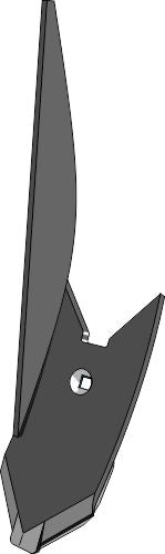 Lateral cultivator point - left - hard metal faced