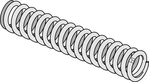 Pressure spring 21x78x570
