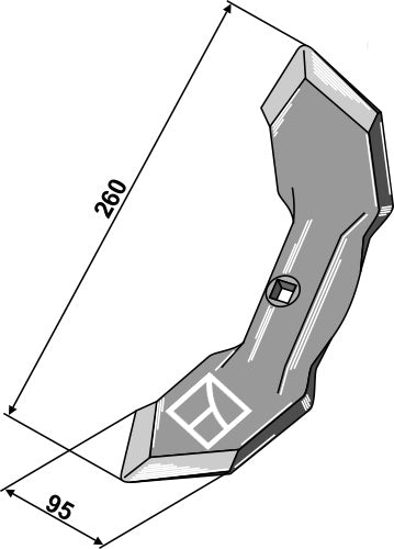 Cultivator share Fraudge 260mm