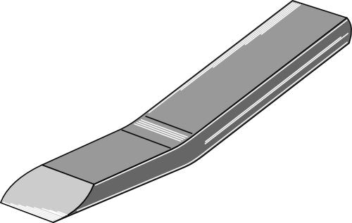 Welding-point for in-depth chisel