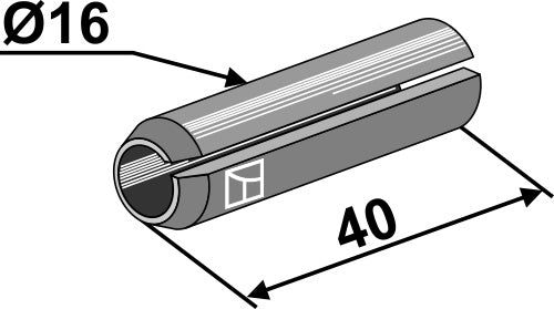 Dowel pin Ø16x40