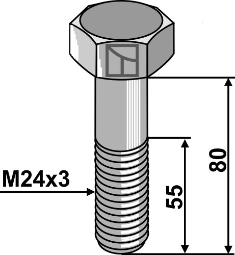Bolt M24x3 - 8.8