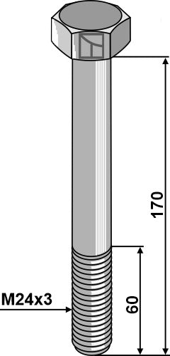 Bolt M24x3 - 8.8