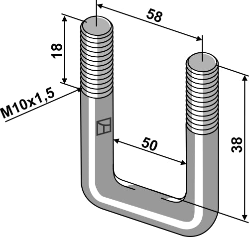 Stirrup bolt - M10x1,5