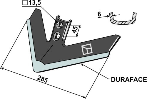 Sweep 285mm - DURAFACE