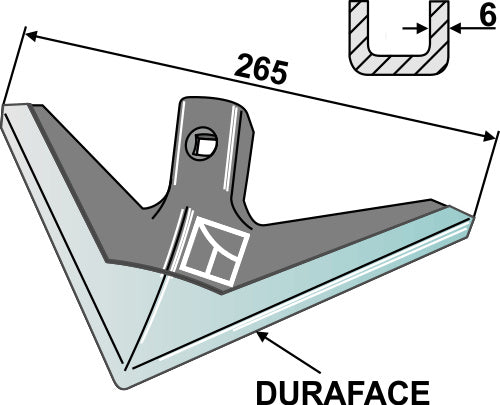 Sweep 265mm - DURAFACE