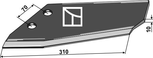 Replacement wings - typ Becker - reinforced model, left
