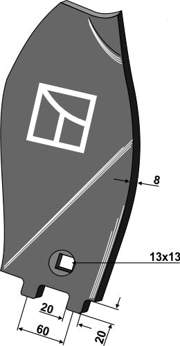 Guideboard - right model