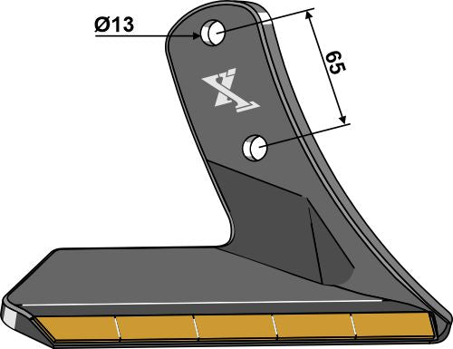 Replacement wing - Hard metal - right