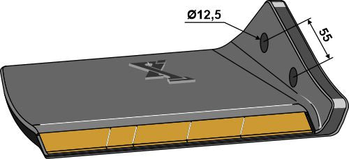 Replacement wing - Hard metal - right