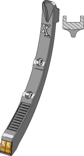 Narrow share - Hard metal