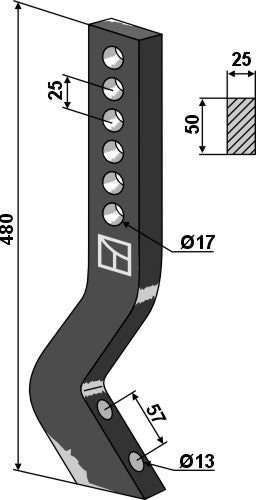 Subsoiling shank