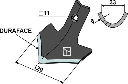 Sweep 120mm - DURAFACE