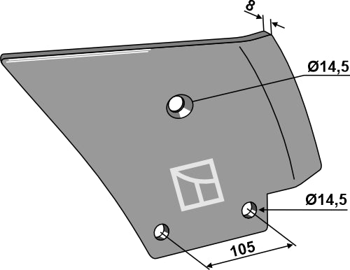 Counter-tine, right model