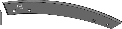 Blades for chopper rollers 737 - left