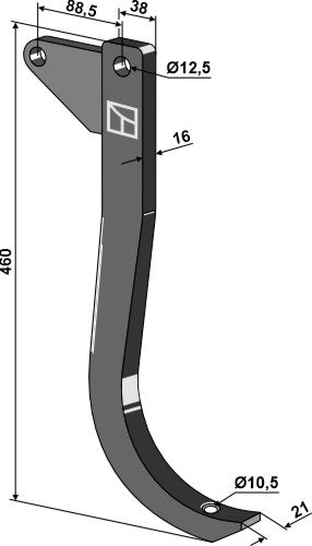 Tine 38x16