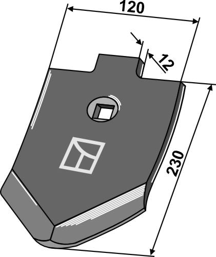 Point 230x120x12mm