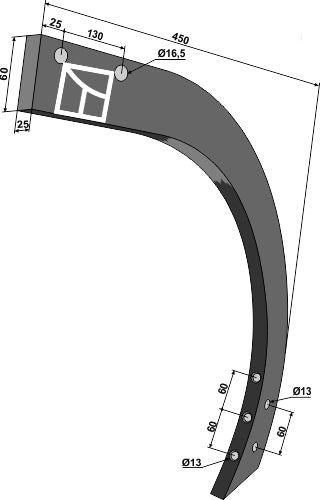 Tine 730mm