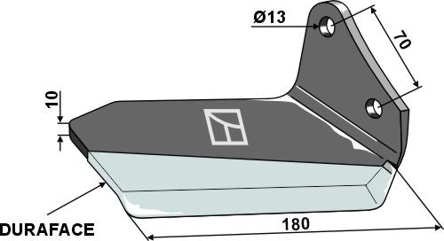 Replacement wing DURAFACE - right - Delta Flex
