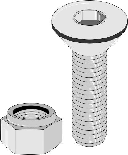 Hexagon socket bolt M6x1x20