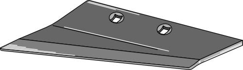Replacement wing for stubble share, left