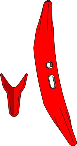 Cultivator share Melone 450mm