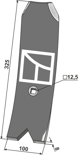 Guideboard 325mm