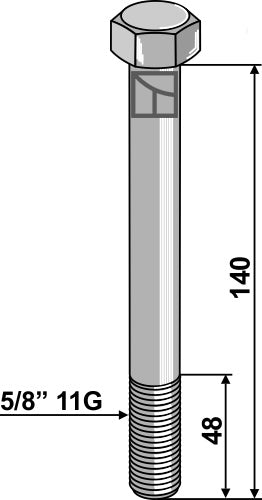 Bolt 5/8'' 11G