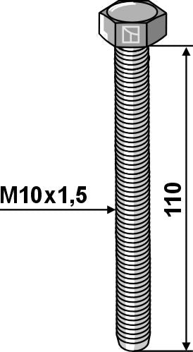 Bolt M10x1,5 - Galvanized - 8.8