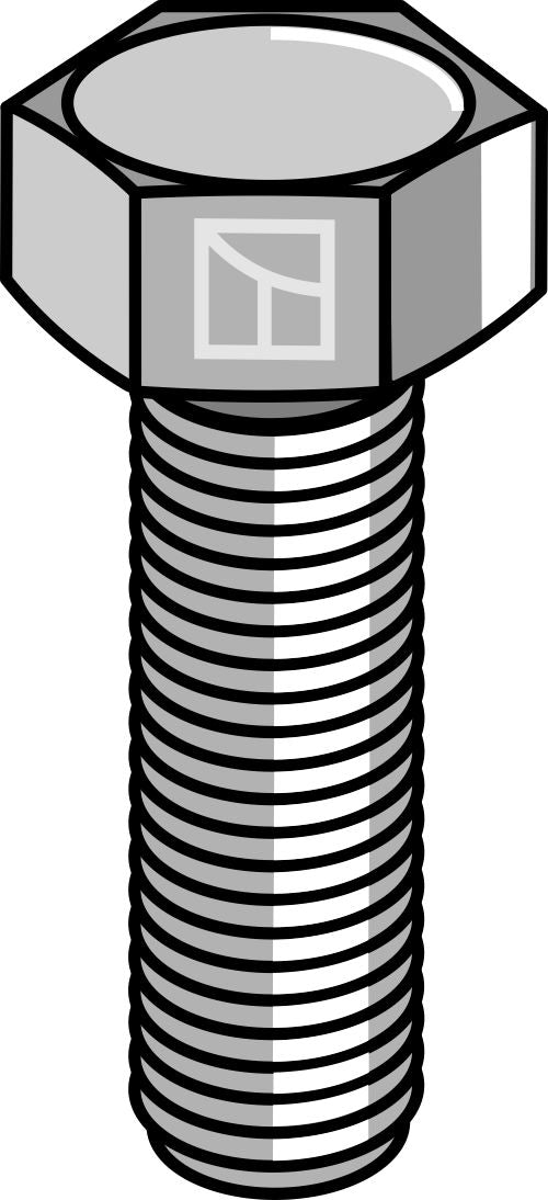 Hexagon bolt M10x1,5x30 without nut