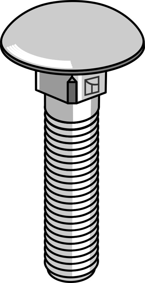 Saucer-head screw M10x1,5x40 - galvanized