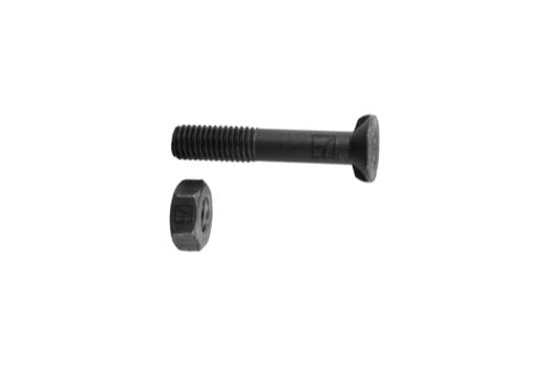 Plough bolt DIN 11014 M10 x 1,5 x 55 and hexagon nut