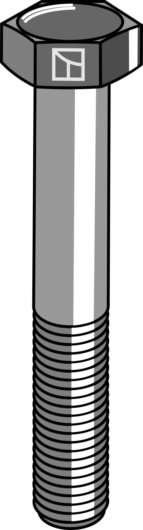 Hexagon bolt M10x1,5x65 without nut