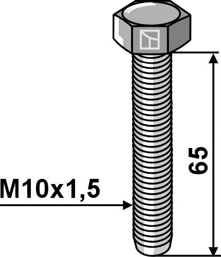 Bolt M10x1,5 - Galvanized - 8.8