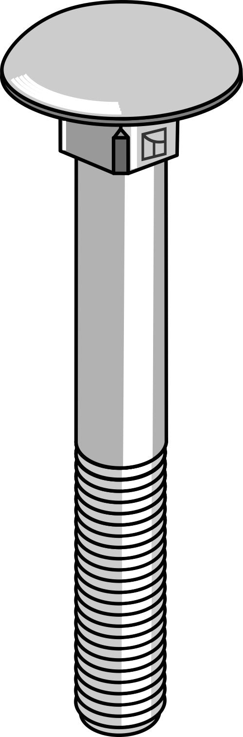 Saucer-head screw M10x1,5x80 galvanized