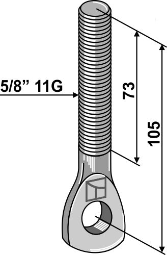 Eye bolt 5/8'' 11G