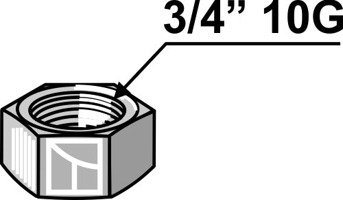 Nut 3/4'' 10G
