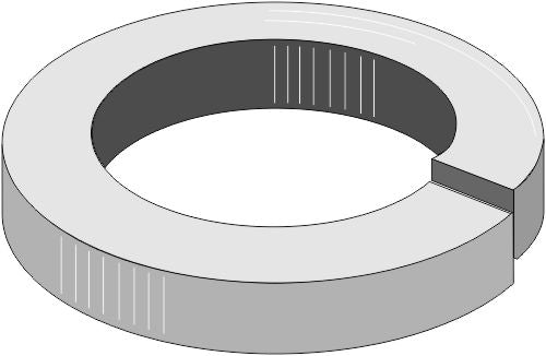 Split washer  Ø36x6xØ22