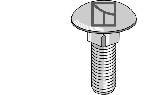 Saucer-head screw - M12x1,75