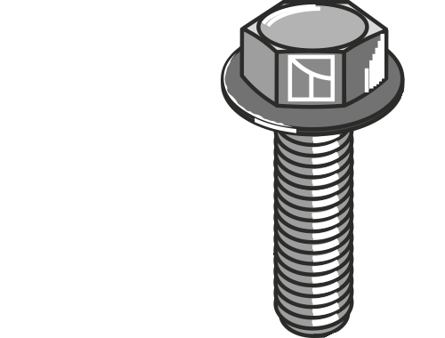Ratchet-head screw M12x1,75