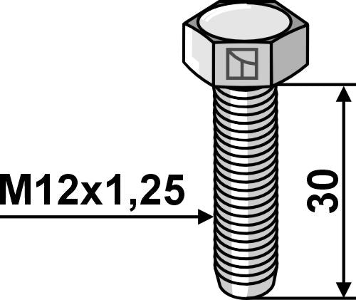 Bolt M12x1,25 - Galvanized - 10.9