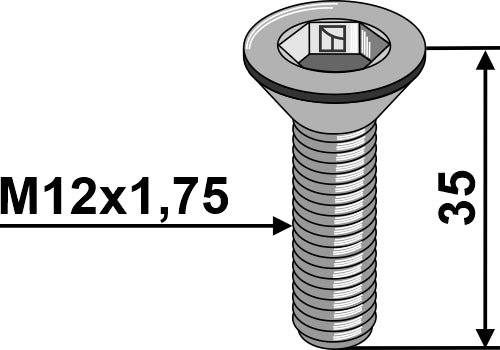 Bolt ISO10642 galvanized