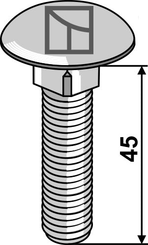 Saucer-head screw M12x1,75x45 - galvanized